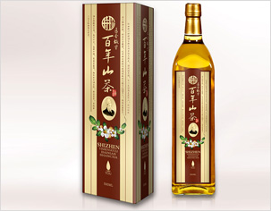 時珍百年山茶油包裝設計