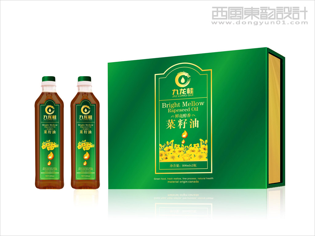 澳加糧油工業(yè)有限公司菜籽油禮盒設計、菜籽油瓶簽設計