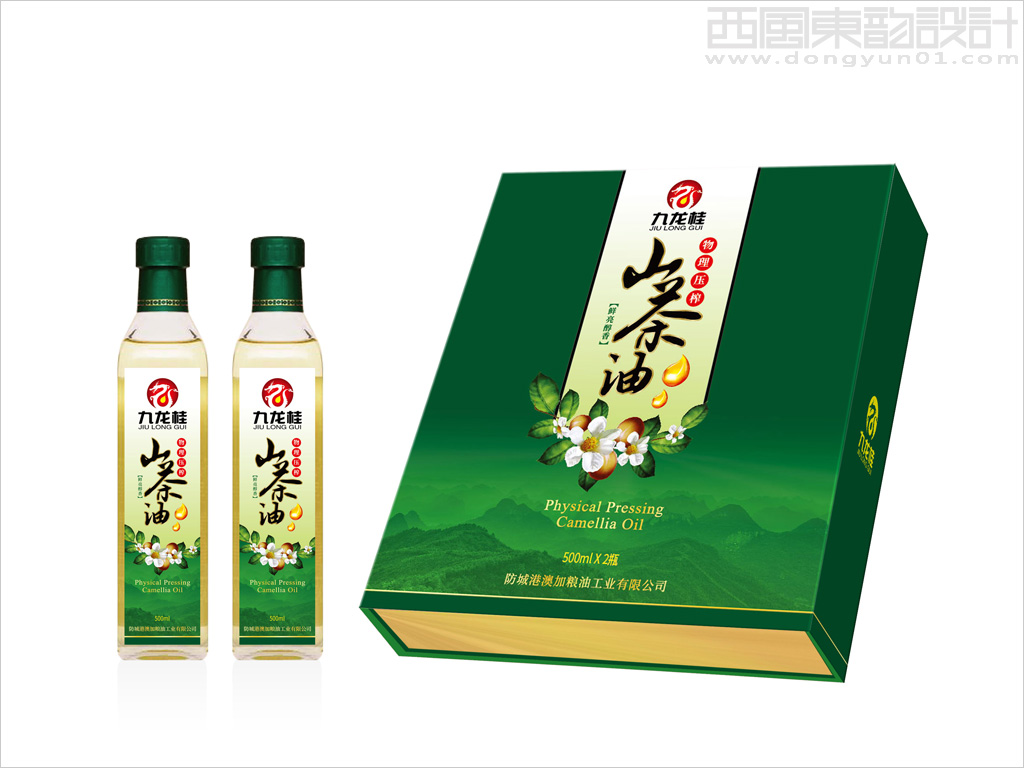 澳加糧油工業(yè)有限公司山茶油禮盒設計、山茶油瓶簽設計