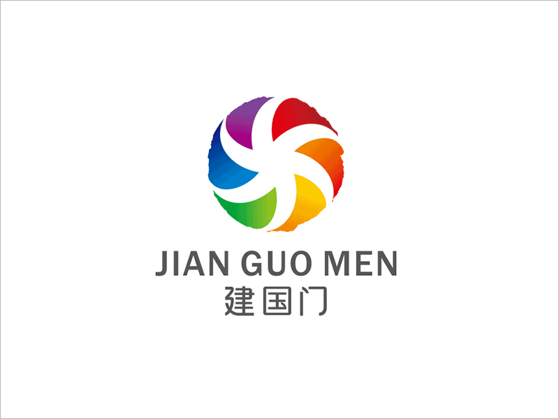  建國(guó)門(mén)街道辦事處logo設(shè)計(jì)理念說(shuō)明：
