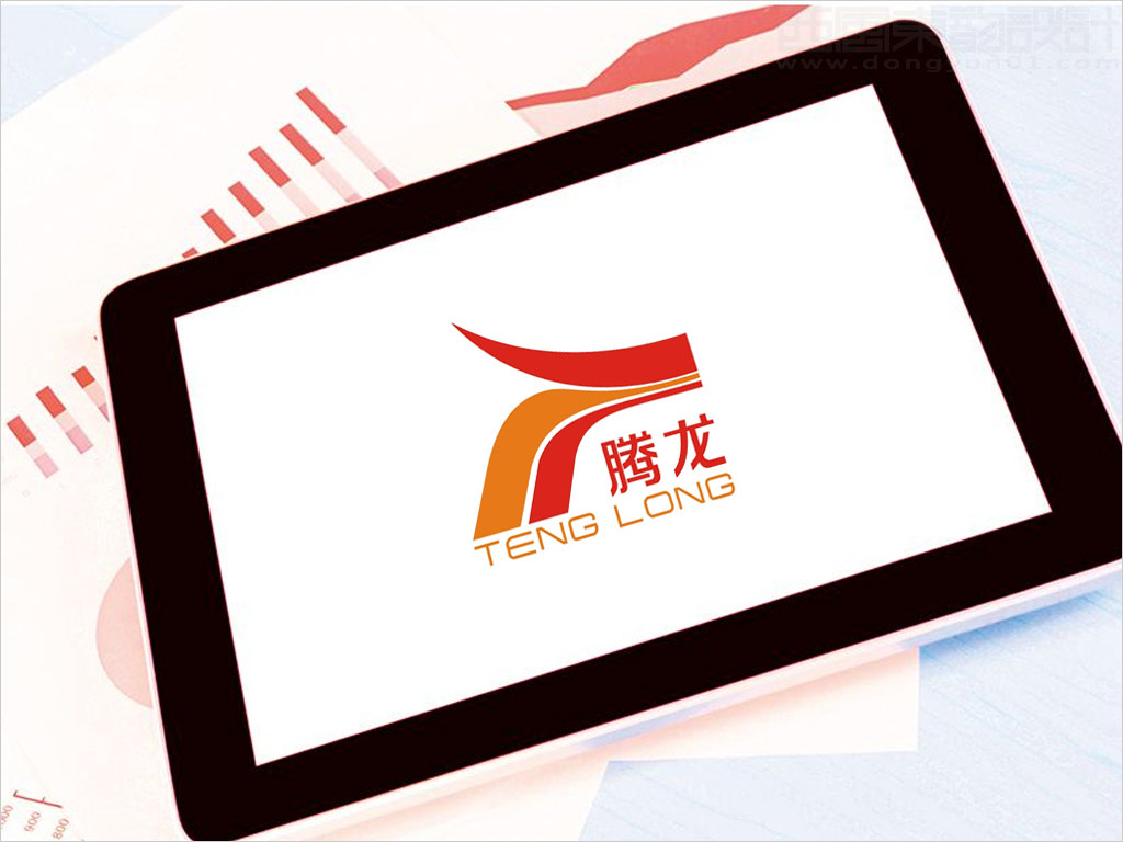 陜西騰龍煤電集團有限責(zé)任公司logo設(shè)計之pad應(yīng)用效果