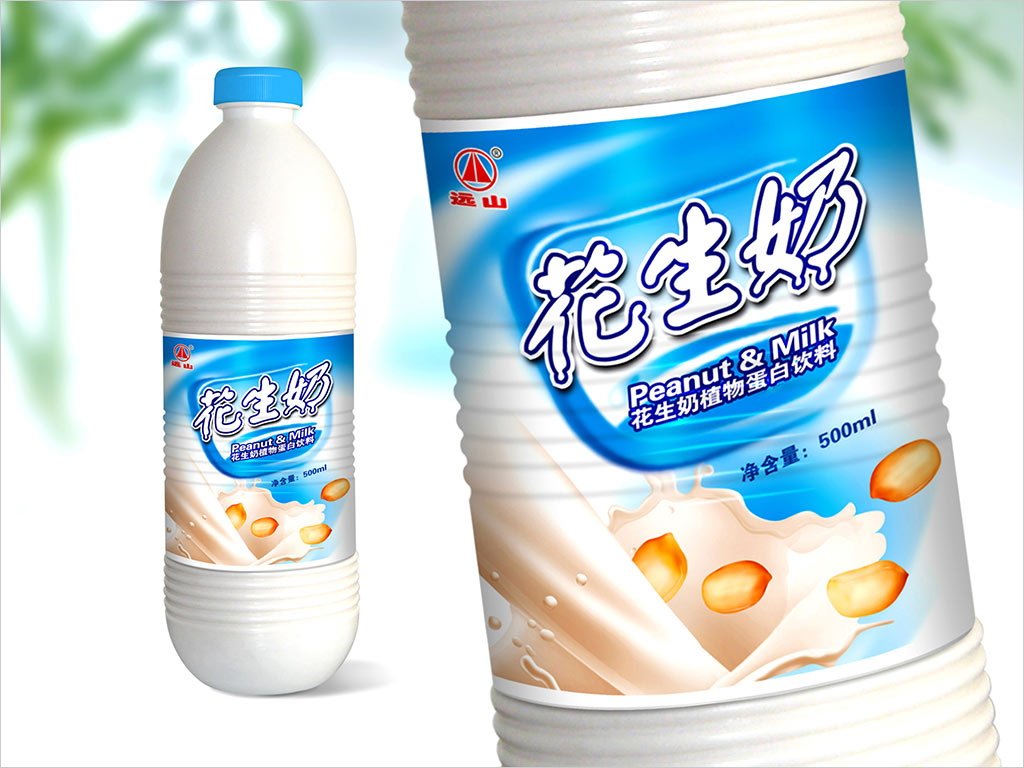 湘潭市遠(yuǎn)山乳業(yè)有限公司花生奶植物蛋白飲料包裝設(shè)計