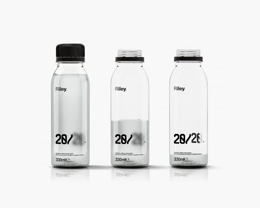 Riley20/20解宿醉飲料包裝設(shè)計之飲用過程20標識呈現(xiàn)狀態(tài)圖