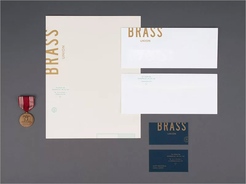 Brass Union公司信紙?jiān)O(shè)計(jì)