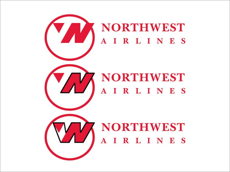 美國西北航空公司logo設(shè)計