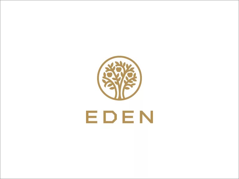 伊甸園室內(nèi)環(huán)藝設計公司logo設計