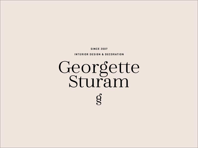 Georgette Sturam 室內(nèi)環(huán)藝設計公司logo設計