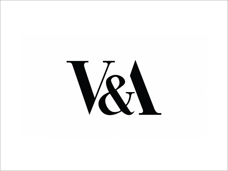V＆A logo設(shè)計(jì)，由Alan Fletcher在1990年設(shè)計(jì)，至今仍在使用