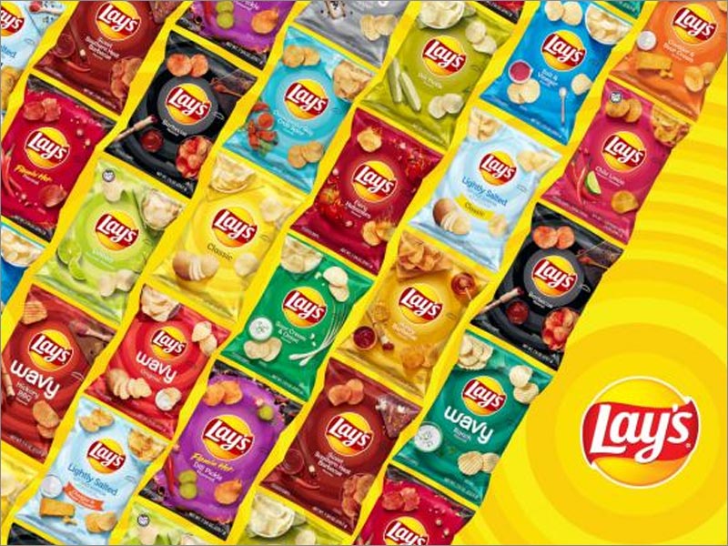 Lay's樂事薯片休閑食品包裝重新設(shè)計涵蓋了所有口味，包括115種不同的包裝設(shè)計
