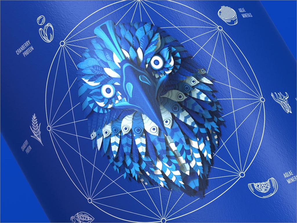美國Birdman植物蛋白粉保健品包裝設(shè)計之局部細(xì)節(jié)特寫