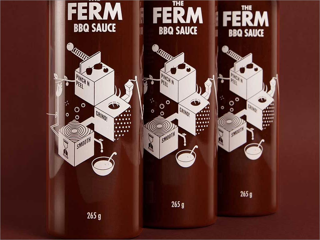 澳大利亞The Ferm燒烤調(diào)味醬包裝設計