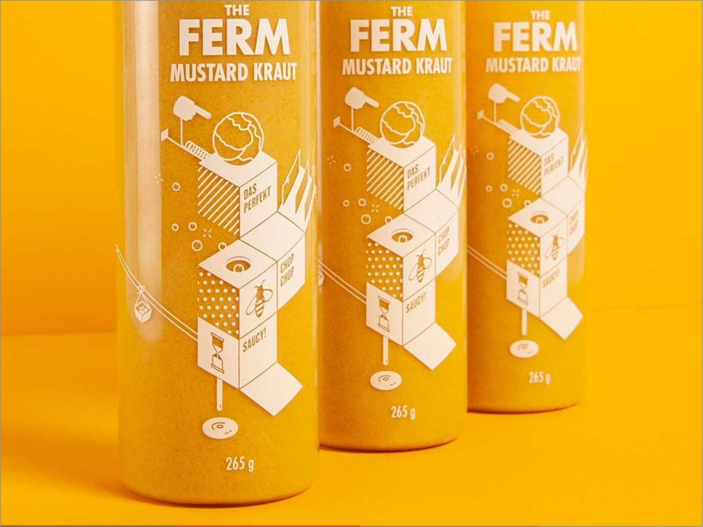澳大利亞The Ferm芥末調(diào)味醬包裝設計