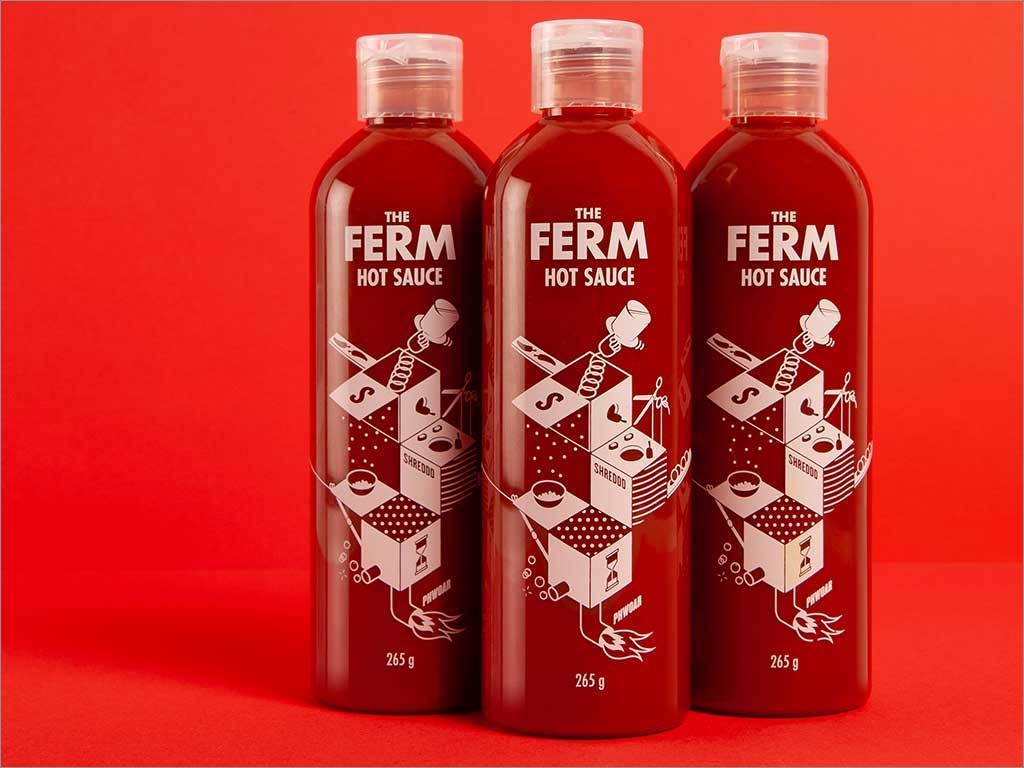 澳大利亞The Ferm辣椒調(diào)味醬包裝設計