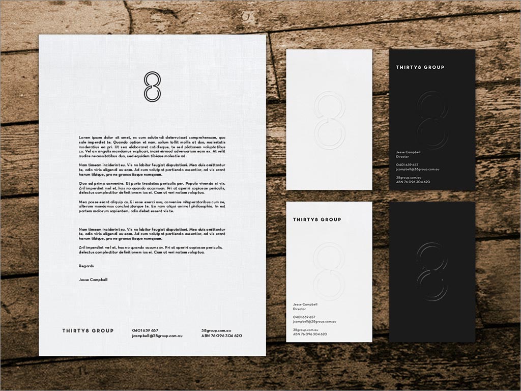 澳大利亞Thirty8 Group房地產開發(fā)公司品牌辦公用品設計