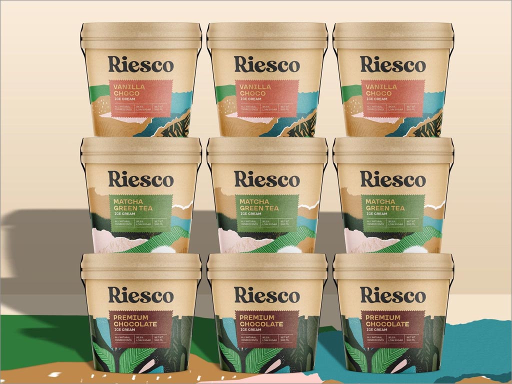 美國Riesco冰激凌包裝設(shè)計(jì)