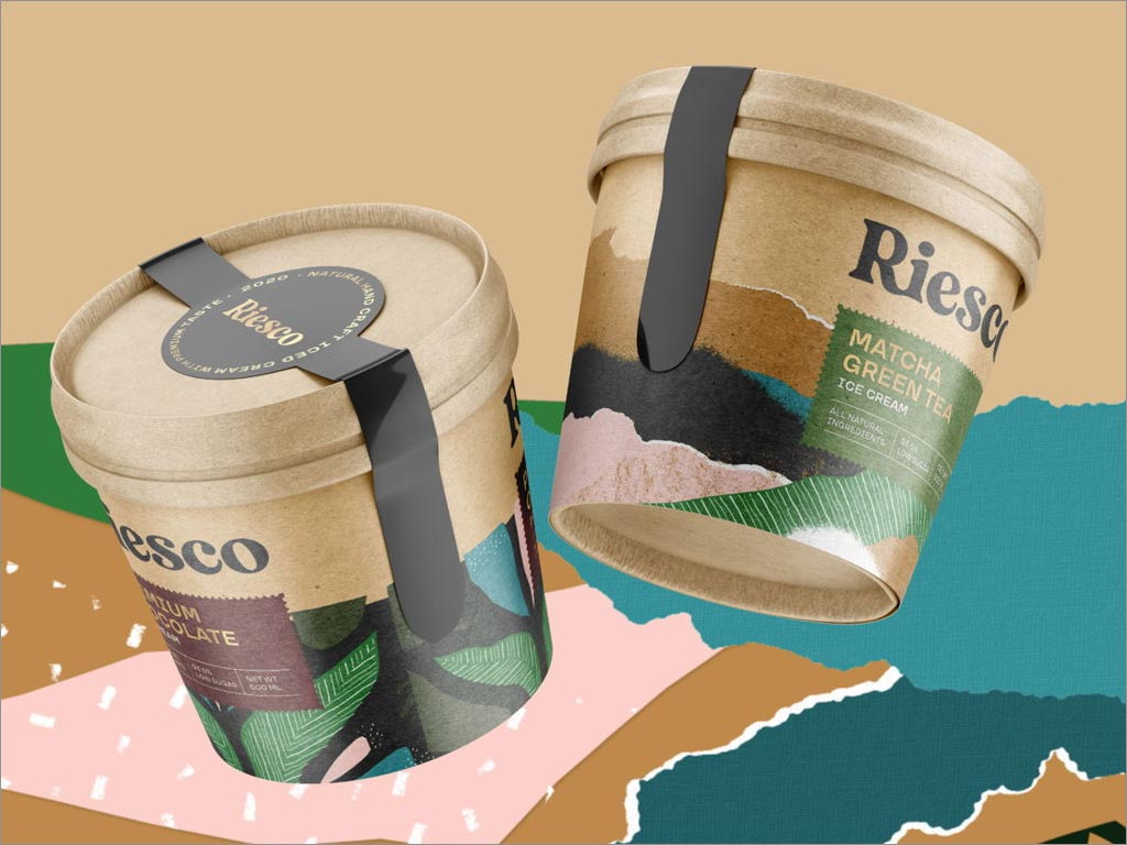 美國Riesco冰激凌包裝設(shè)計(jì)實(shí)物照片