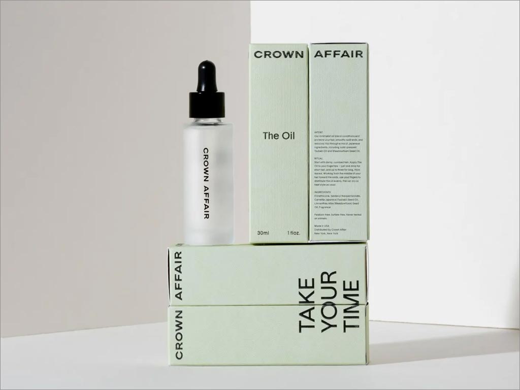 美國Crown Affair護發(fā)日化產品包裝設計
