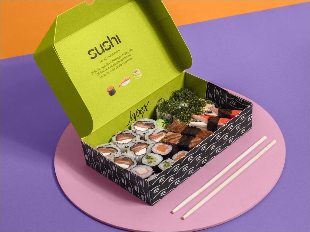 巴西Japex壽司餐廳餐盒實(shí)物照片
