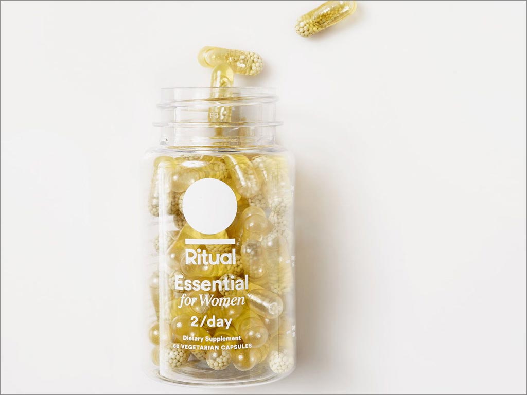 具有透明外觀的美國Ritual保健補(bǔ)品包裝設(shè)計(jì)之透明瓶體設(shè)計(jì)
