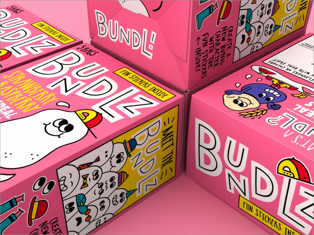 Bundlz兒童酸奶小吃零食包裝盒設計