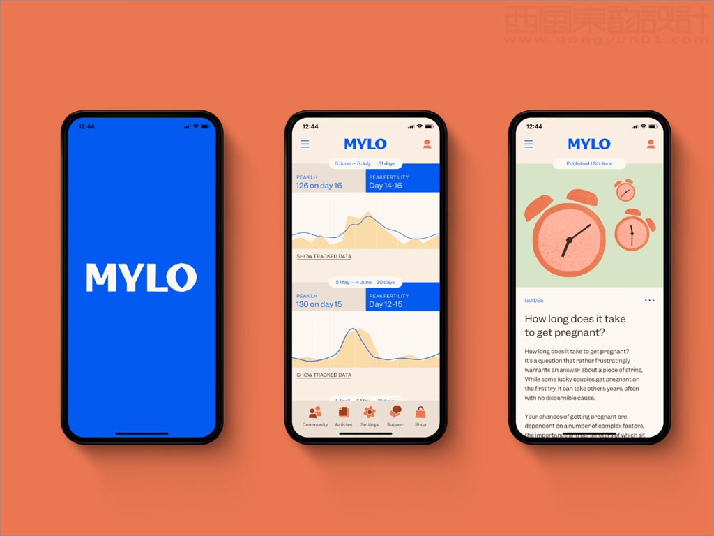 英國Mylo生育科技公司移動端網(wǎng)站設(shè)計(jì)