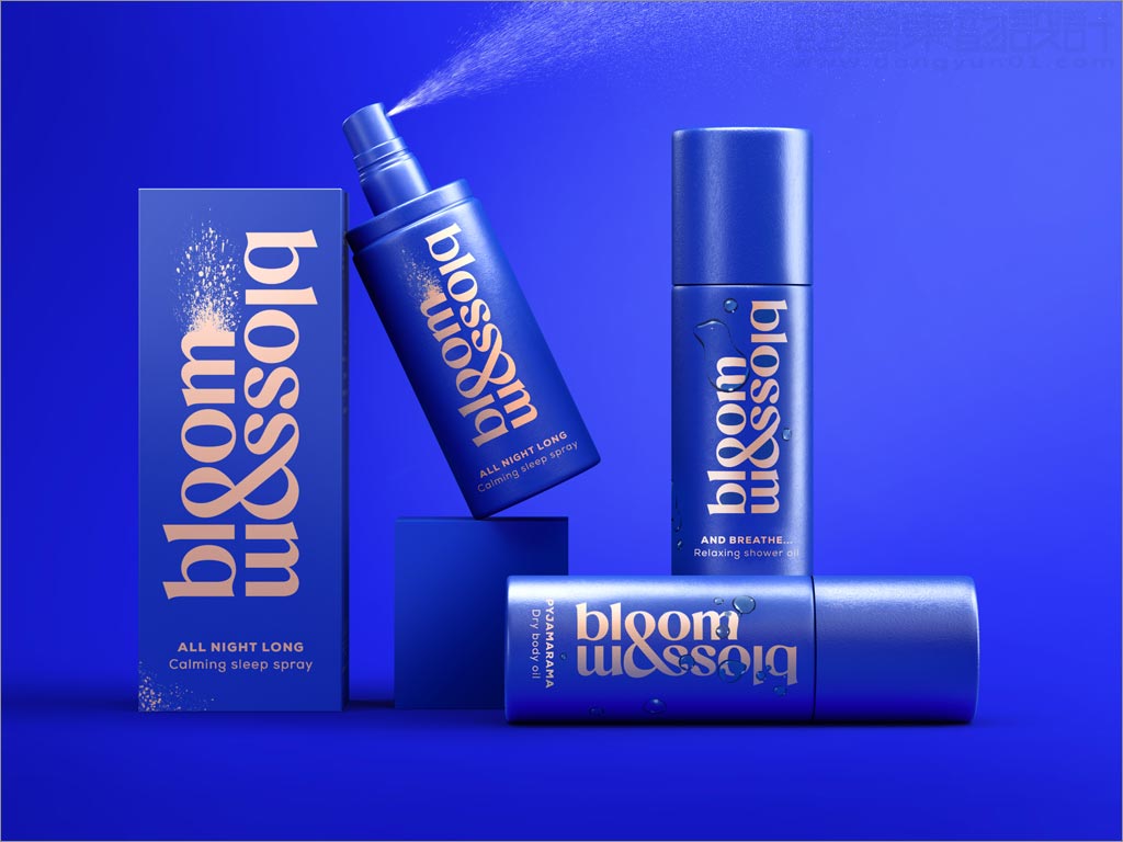 英國Bloom and Blossom護(hù)膚品瓶體與外盒包裝設(shè)計(jì)