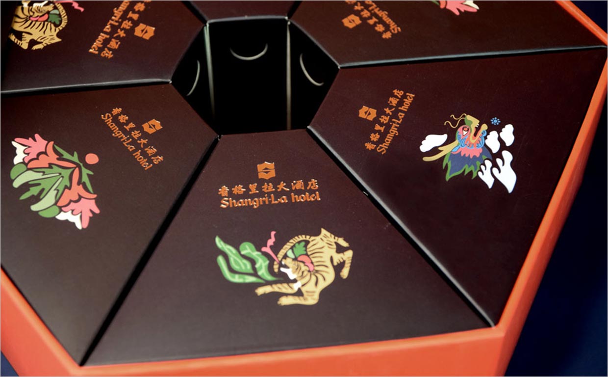中國香格里拉酒店粽子禮盒包裝設(shè)計(jì)之局部特寫