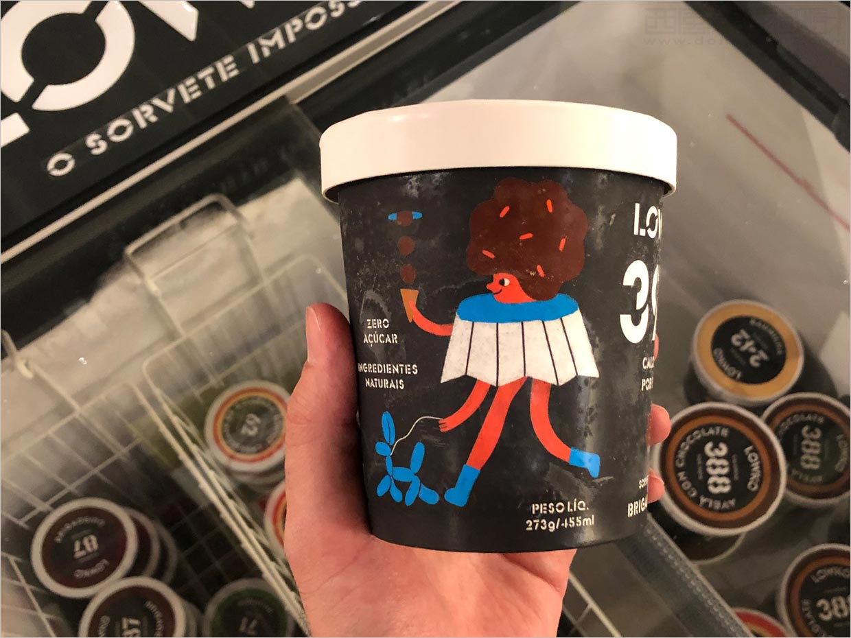 采用超現(xiàn)實插圖的巴西Lowko冰淇淋包裝設計之實物照片