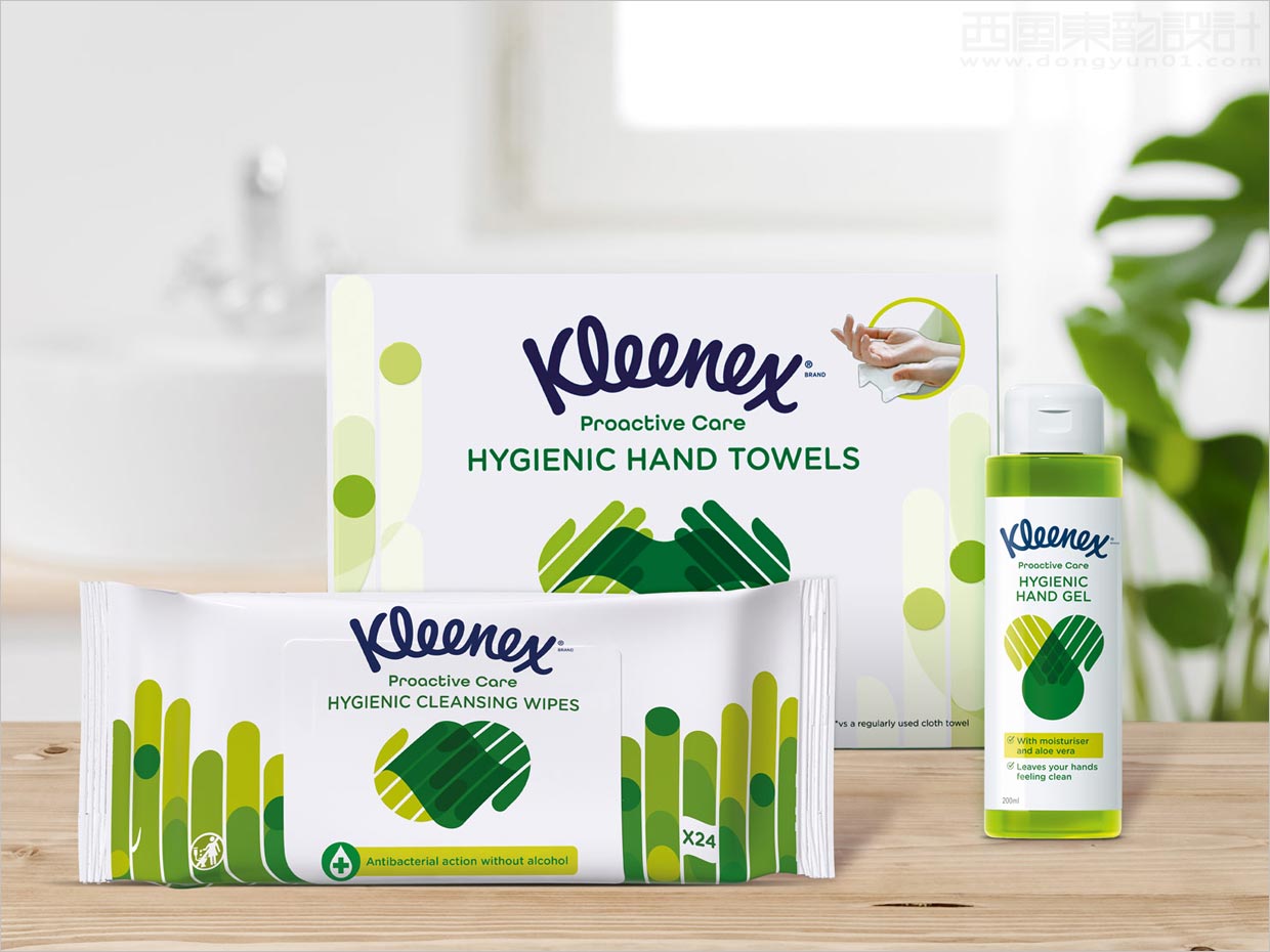 英國Kleenex面巾抽紙洗手液口罩衛(wèi)生用品包裝設(shè)計(jì)