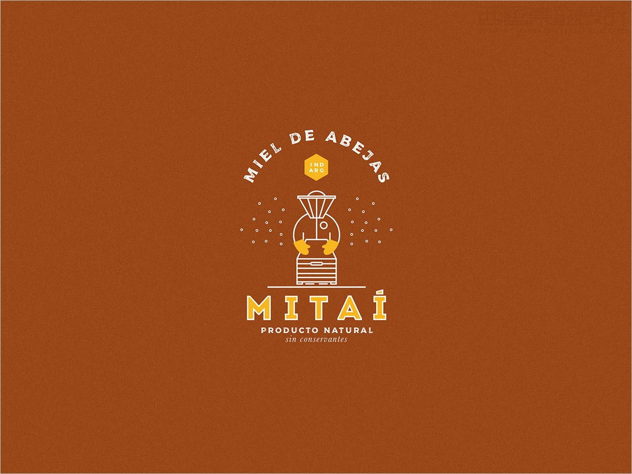 阿根廷Mitai蜂蜜品牌logo設計