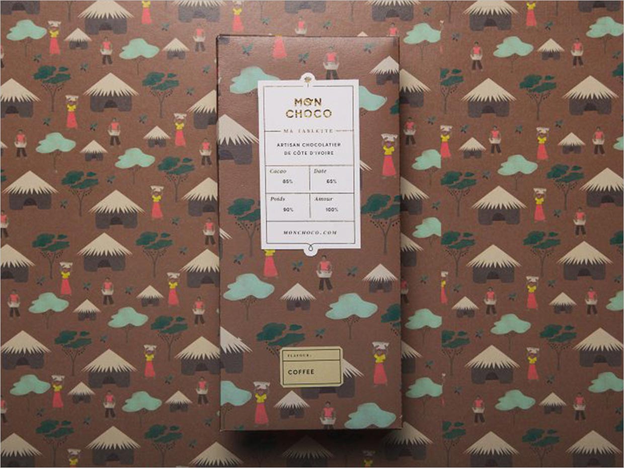 科特迪瓦M(jìn)on Choco巧克力包裝設(shè)計