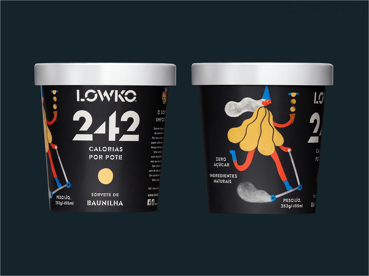 Lowko 冰淇淋冰淇淋包裝設計，適合各種個性和口味的角色