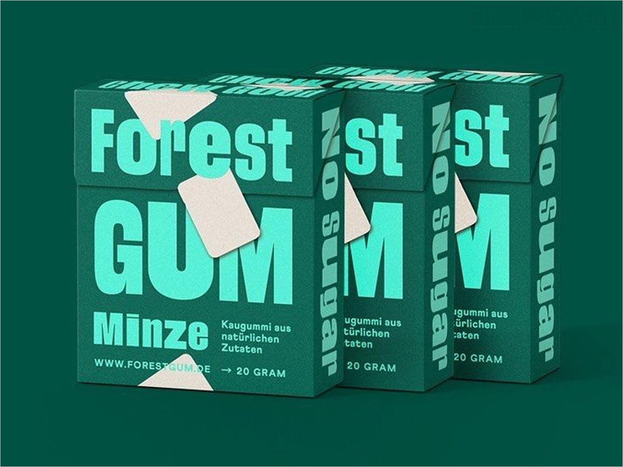 德國(guó)Forest Gum天然口香糖包裝設(shè)計(jì)