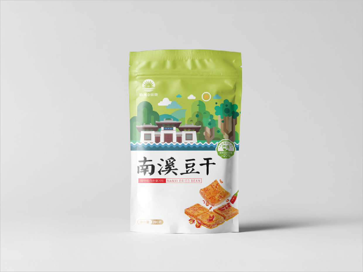 自然的恩典產(chǎn)品包裝設計之南溪豆干包裝設計